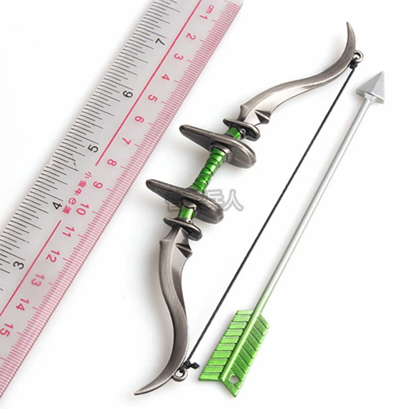 1/6 Scale Alloy Bow and Arrow Set Weapon Model Toy 1:6 Soldier Figure Toys Parts Military Army Soldier Toys Gift 1/6 Scale BJD H