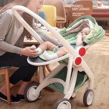 Высокая Ландшафтная модная детская коляска может сидеть и лежать Складная двусторонняя переносная коляска детская коляска