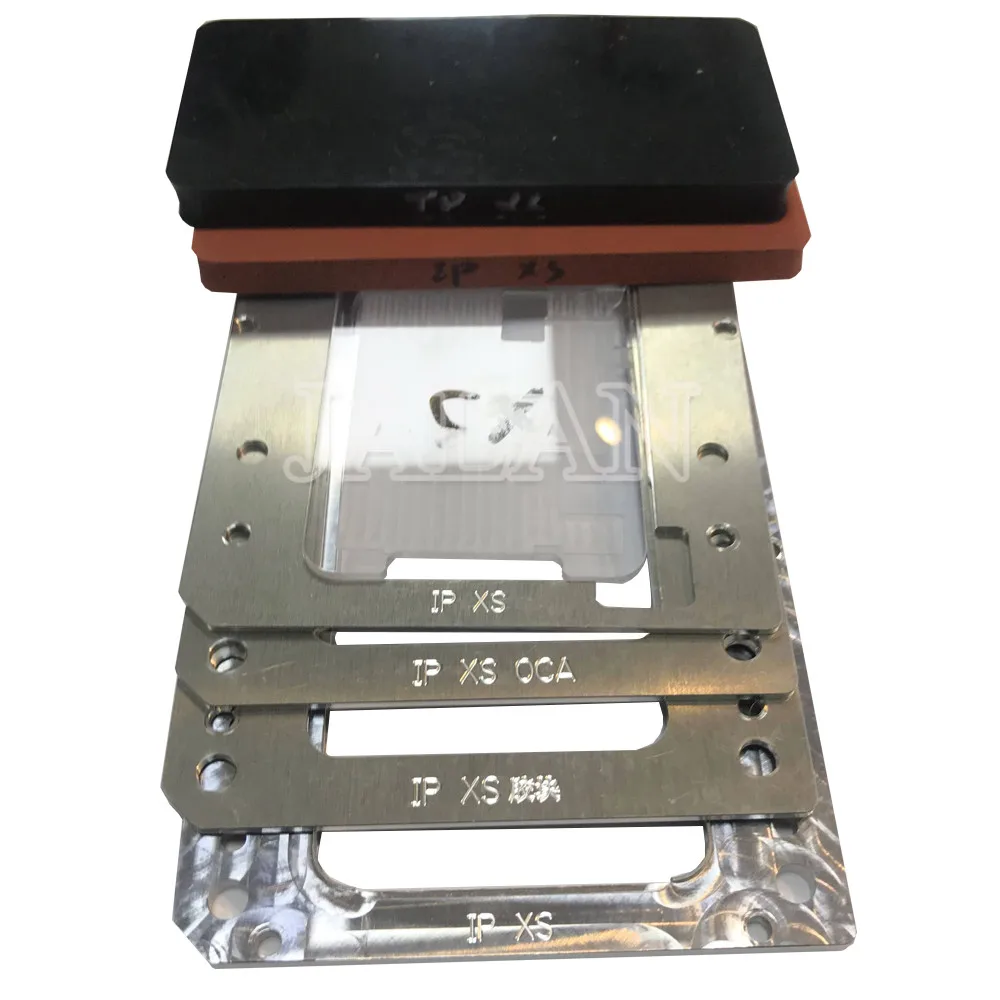 

YMJ oca vacuum laminating mold mobile phone repair sets screen renovation for iphone XS unbent flex laminating mold LCD position