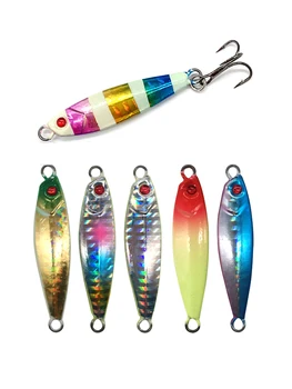 

5PCS Mini Fishing Fish Spinner Spinnerbait spoon Lure Feather Hook baits 5/7/10/14/20g