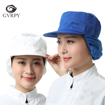

Hotel Restaurant Chef Hat Breathable Work Cap Mesh Cap Food Cap Factory Workshop Food Factory Dust Cap Bag Hair Net Hat Unisex