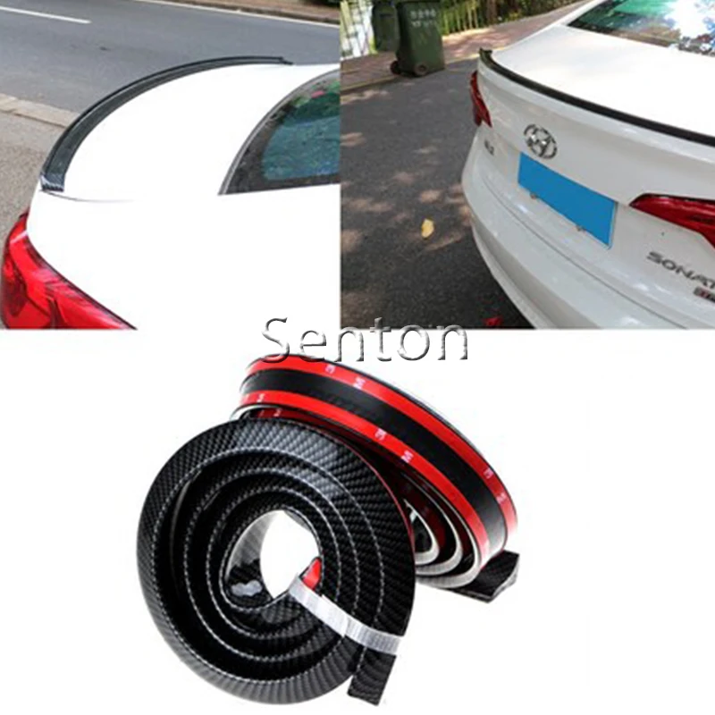 

Car Carbon Fiber Spoilers Sticker For Porsche 911 Cayenne Macan For Jaguar XE XF XJ For Infiniti q50 FX35 G35 G37 Accessories