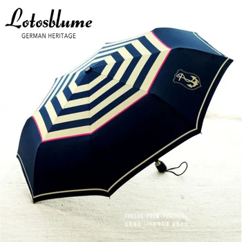 

2019 New fashion navy style and fresh giraffe style design sunny and rainy fully automatic folding umbrella