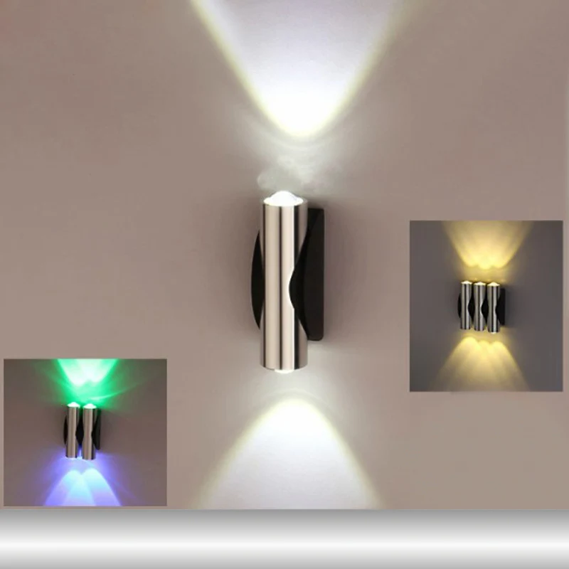 

2W 4W 6W LED Wall Lamp For Home Hotel KTV Bar Store Different Light Colors High Power LED Wall Lights Lighting Fixtures