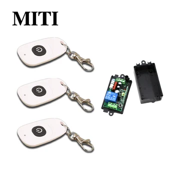 

Free Shipping RF Wireless Remote Control Switch 3pcs Transmitter with Receiver Independent Learning Code 315/433 for Light LED