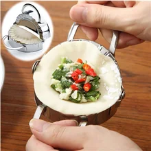 Neue Umweltfreundliche Pastry Werkzeuge Edelstahl Knödel-hersteller Wraper Teigschneider Pie Ravioli Knödel Form Küche Zubehör