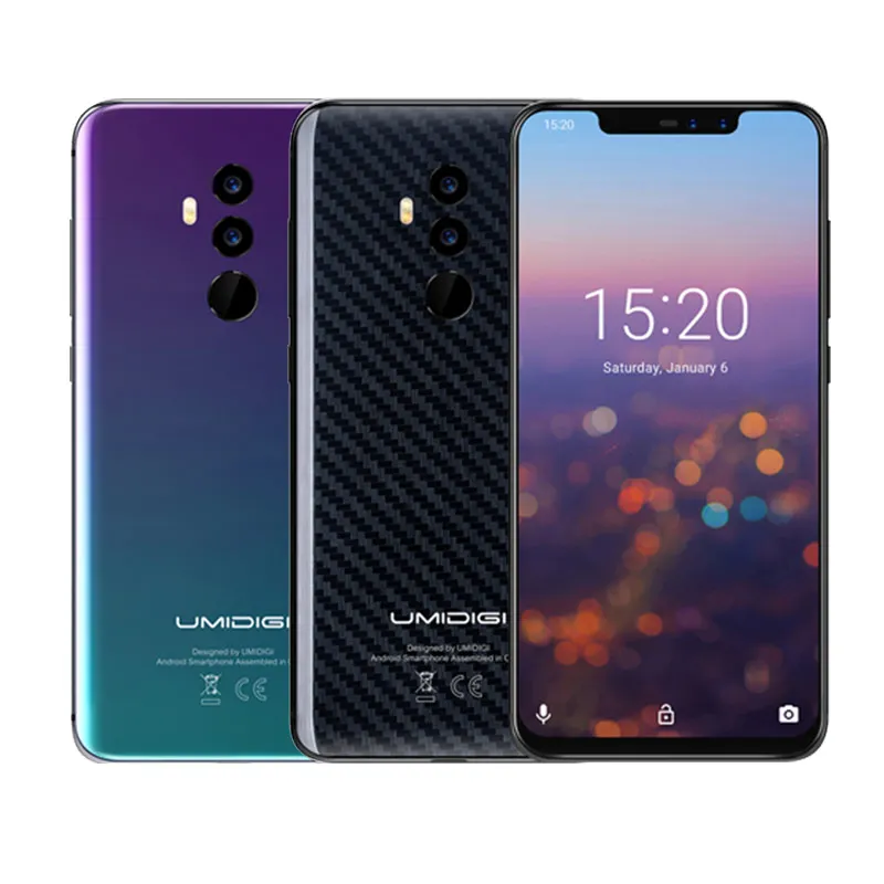 UMIDIGI Z2 Pro 6," полноэкранный Смартфон Android 8,1 6 ГБ+ 128 Гб Helio P60 16 МП с четырехобъективом 4G LTE NFC Беспроводной зарядный мобильный телефон