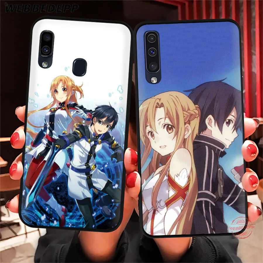 WEBBEDEPP анимэ Sword Art Online(SAO), мягкий чехол для телефона для samsung A50s A40s A30s A20s A10s A60 A70 M10 M20 M30 M40 чехол s