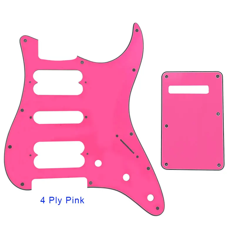 4 ply pink st pickguard with back plate