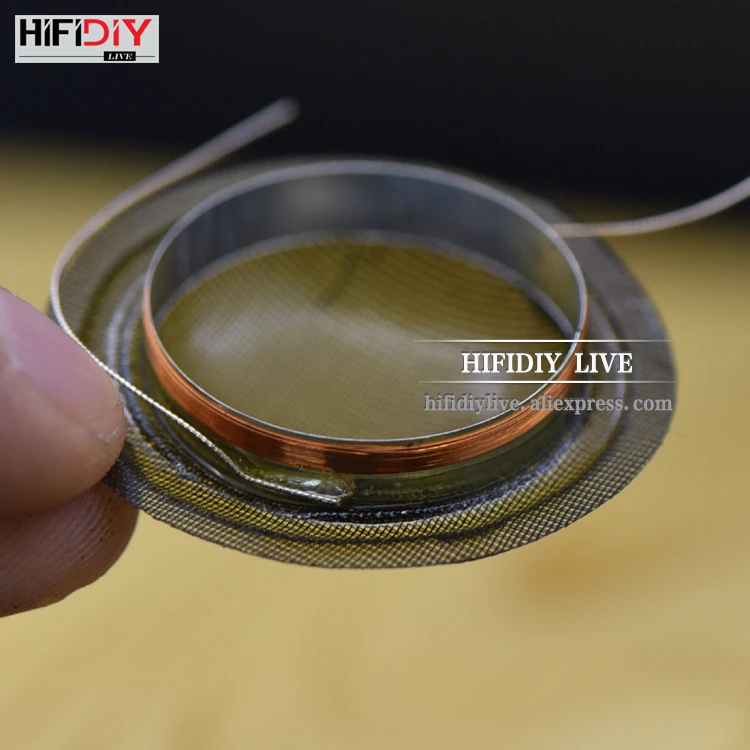 HIFIDIY LIVE 1 дюйм 25,4 мм 25,5 мм твитер звуковая катушка мягкая Прозрачная Шелковая мембрана ВЧ запчасти для ремонта динамика много вариантов - Цвет: A01 Transparent