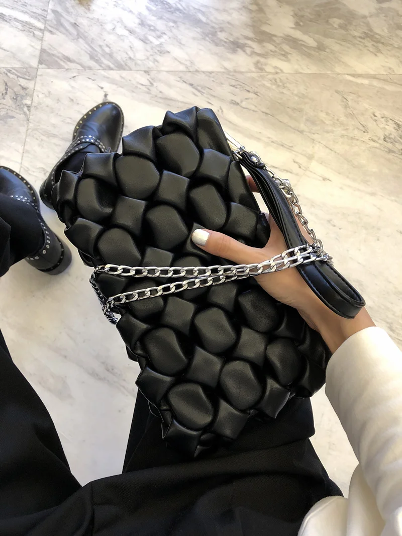 

Fashion Quilted Crossbody Bag For Women Handbags High Quality Brand Female Envelope Clutch Bag Chain Message Bag