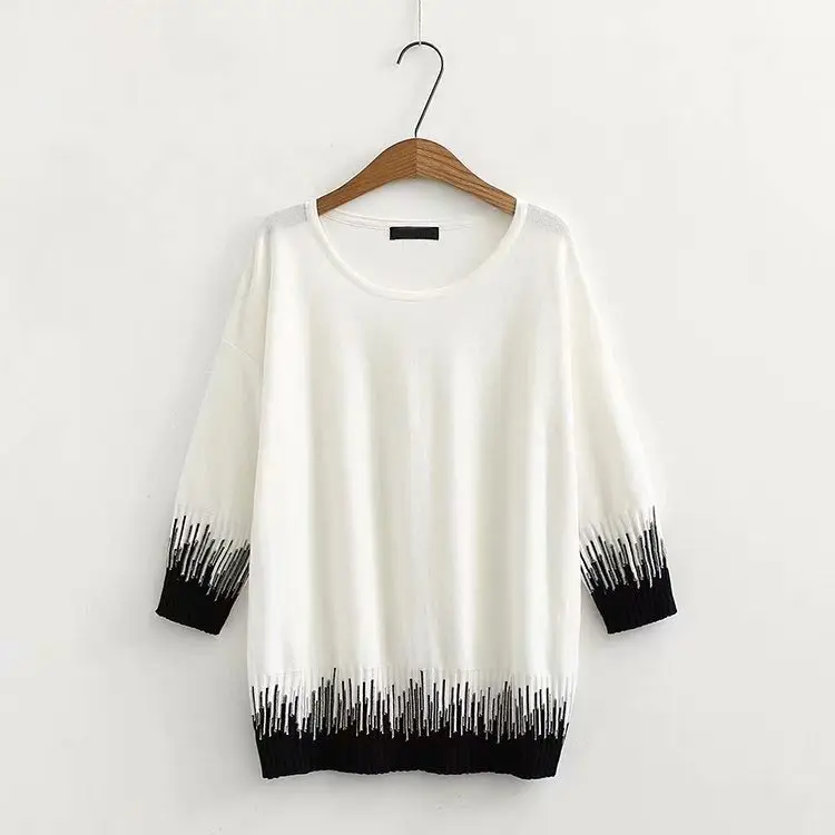 

C2 Autumn Winter Casual Sweaters 5XL Plus Size Women Clothing Fashion Loose knitting Pullovers 2008