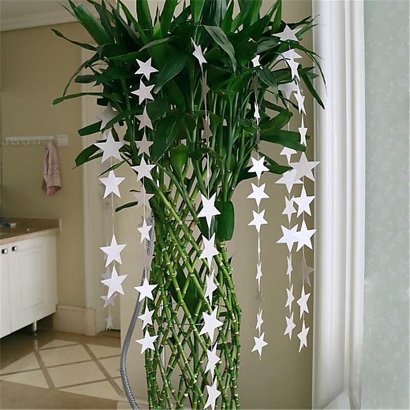 

1PC Stars Style DIY Paper Garland Banners flags Birthday Party Wedding Home Natal new Year decoration Photobooth Props supplies