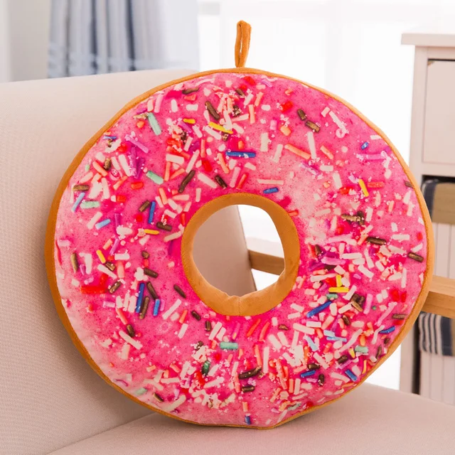 Cute Donuts Pillow Chocolate Donuts Plush Macaron Food Cushion Nice