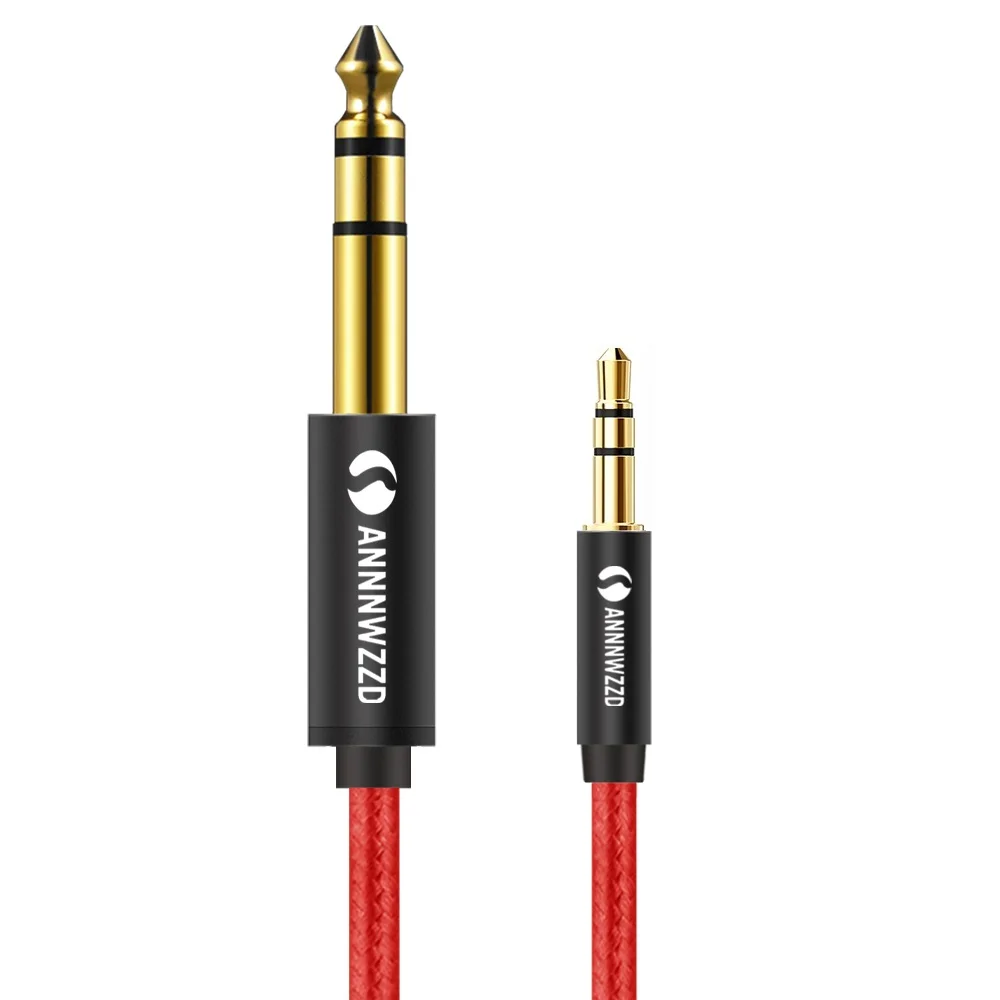 

3.5mm to 6.35mm Adapter Aux Cable for Mixer Amplifier Gold Plated 3.5 Jack to 6.5 Jack 3m 5m Aux Cabo Male to Male