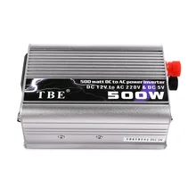 DC 12 V к AC 220 V 500 W автомобильный инвертор с синусоидальной волной автомобильные зарядные устройства инверсор с USB Автоматический преобразователь трансформатор питания