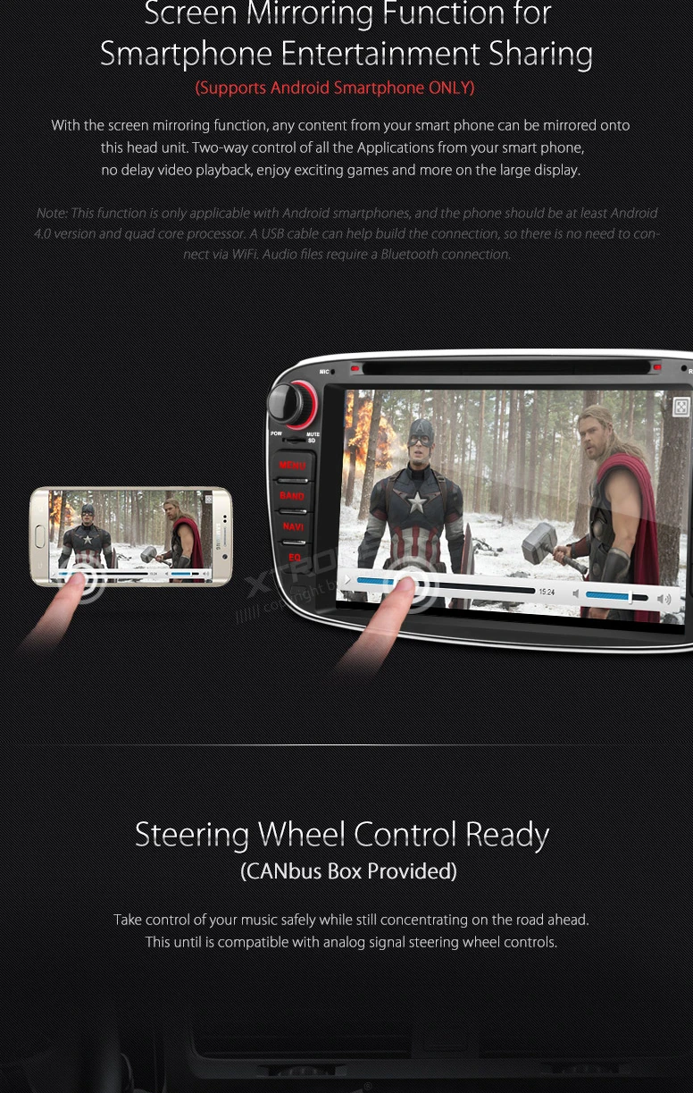 Perfect 7" Special Car DVD for Ford S-Max 2008-2011 & Galaxy II 2006-2011 & Focus II 2008-2011 with Original UI/Original Appearance 6