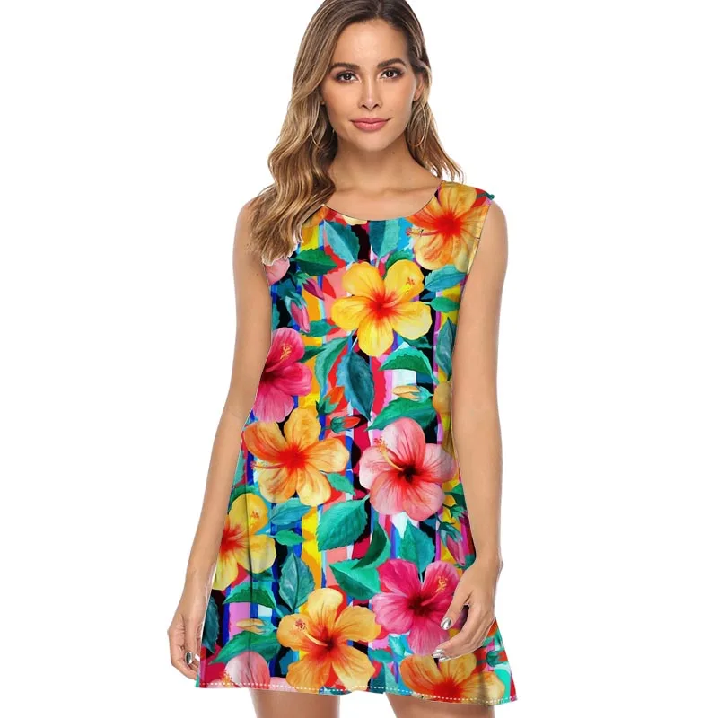hawaiian casual dress