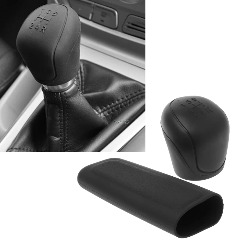 2PCS/SET Universal Manual Car Silicone Gear Head Shift Knob Cover Gear