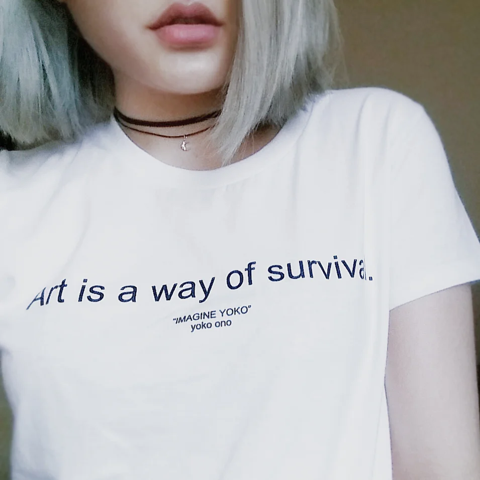 الفن هو وسيلة من بقاء تي شيرت مضحك إلكتروني المطبوعة القمصان عارضة القطن تيز هايت الجودة Crewneck محب قمم نعرفكم الفن هو وسيلة من بقاء تي شيرت مضحك إلكتروني المطبوعة القمصان عارضة القطن تيز هايت الجودة Crewneck محب قمم نعرفكم