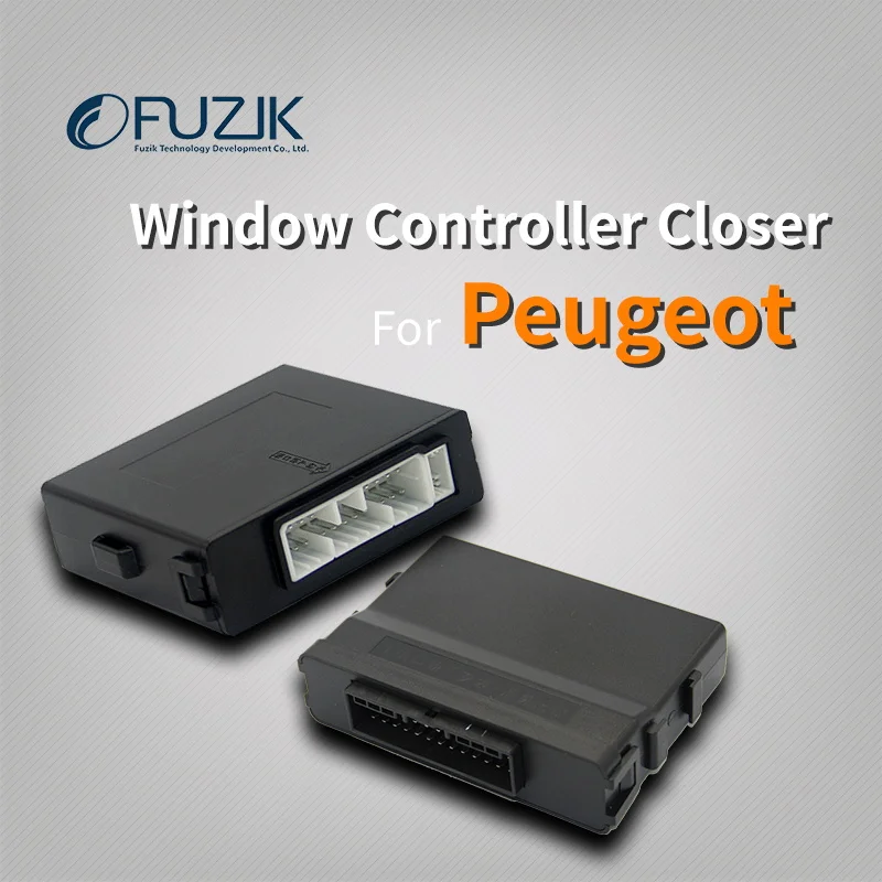

Fuzik Car Power automatic Roll up window closer opener one touch up down for Peugeot 408 308 4008 2008 301