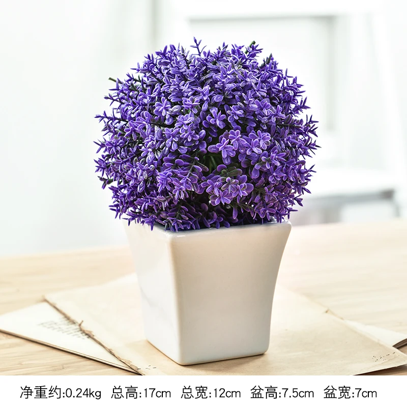 

Artificial Plants Bonsai Plastic Simulation Tree Desktop Pot Decorative Fake Flowers Leaves Garden Plant Decor
