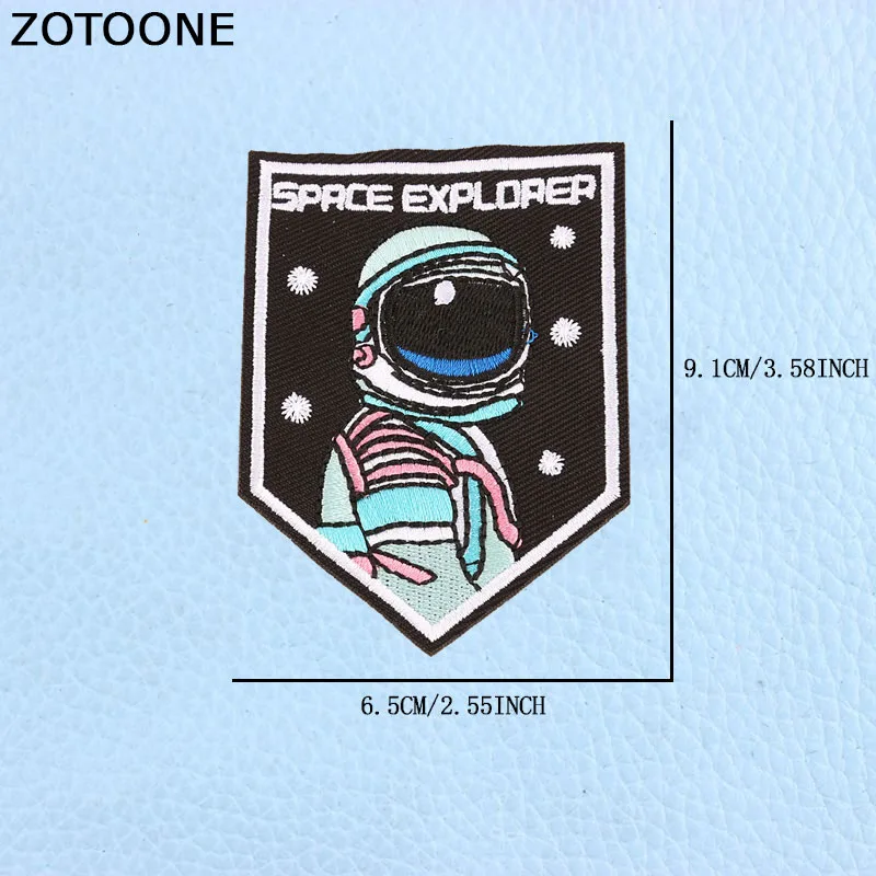 ZOTOONE UFO подвеска в виде космонавта и планеты Космос вышитые патчи железные нашивки для одежды нашивки DIY полосы инопланетяне значки аппликации E