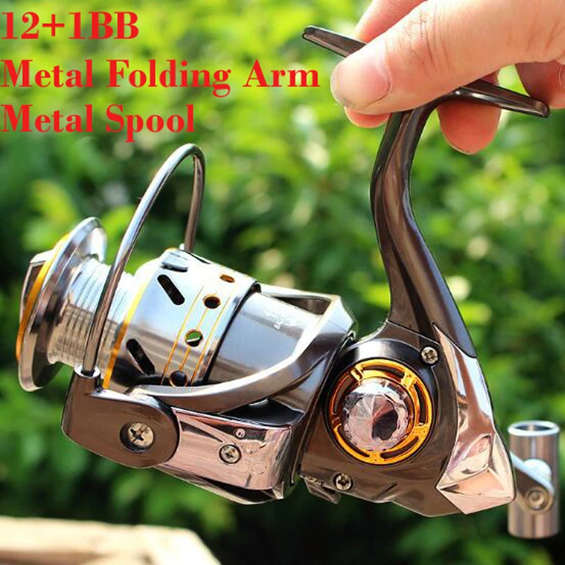 Spinning Reel Fishing Rod Reel DK2000 DK6000 12+1 Bearing Balls 5.11