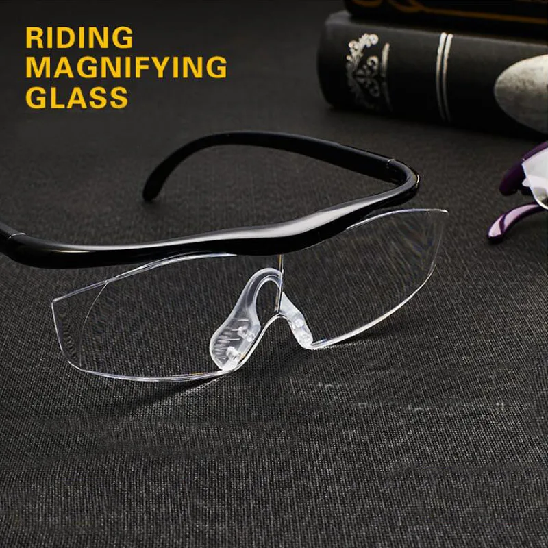

WEARKAPER PC+TR90 Big Vision 1.8 times Reading Glasses Magnifies Vision 300 Degree Magnification Lens Presbyopia Eyewear