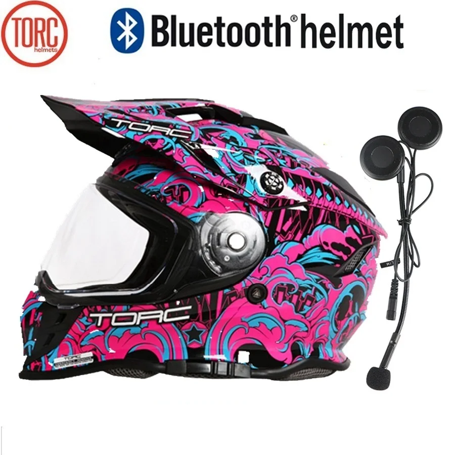 1 шт, флиппер-шлем для лица, двойной козырек, углеродное волокно, Беспроводная Bluetooth гарнитура, наушники, мотоциклетный шлем - Цвет: red