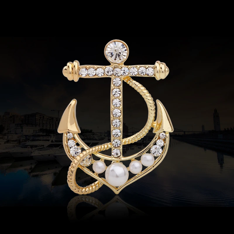 Buy Top Quality 2016 New Elegant Rhinestone Anchor