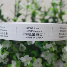 Изготовленный на заказ/индивидуальный нетканый компонент этикетки ингредиента/производитель этикетки для одежды, OEM печатные моющиеся этикетки