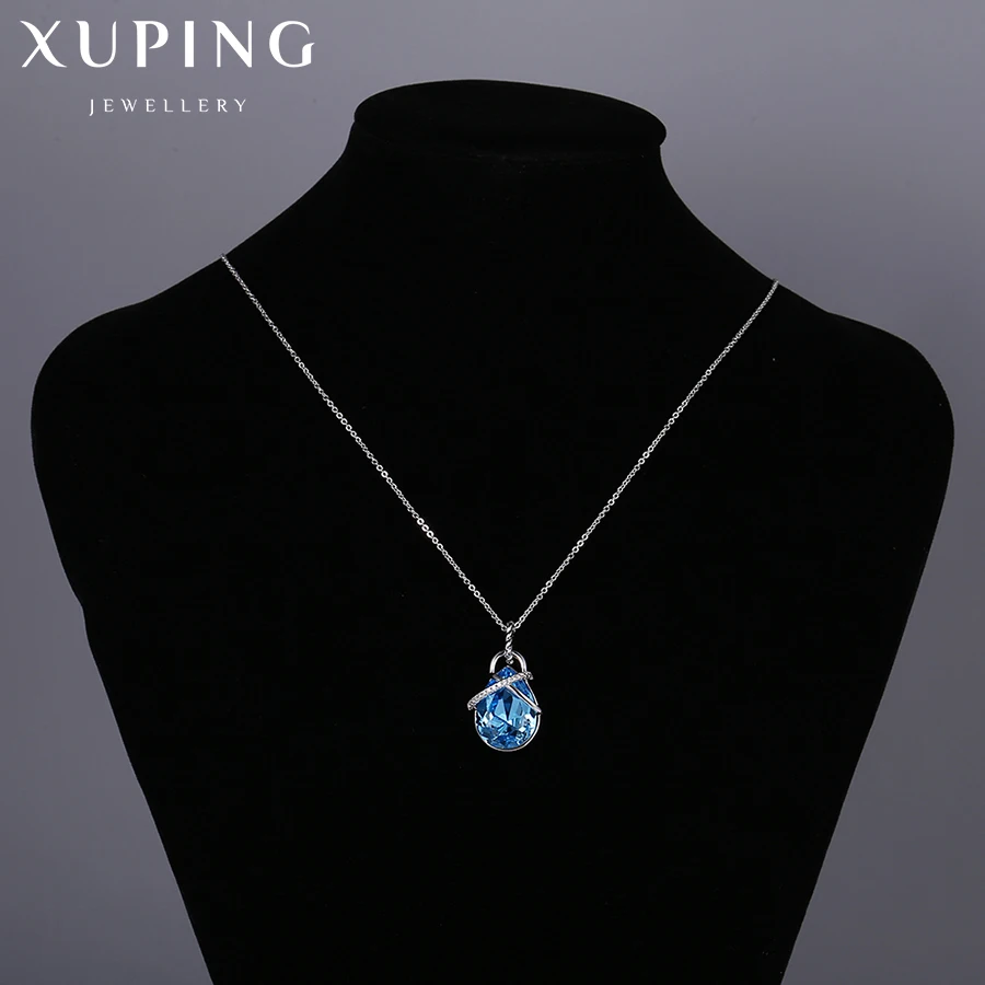 Xuping, Модный кулон, высокое качество, кристаллы от Swarovski, капля воды, подвеска, ожерелья,, для женщин, подарок, M26-43462