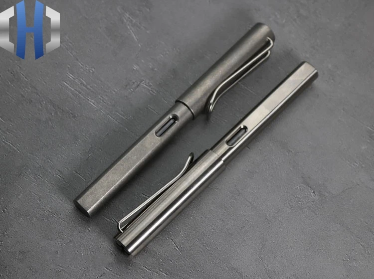 Titânio Compatível Caneta Case Gel Tático Assinatura Ferramenta Edc 4 Ferram. atividade ar livre