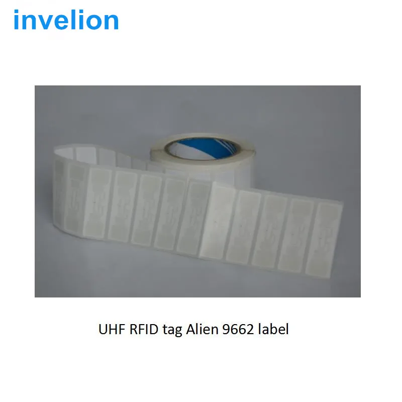 

25pcs/lot UHF rfid lable long range 860-960MHZ EPC Alien 9662 UHF RFID inlay with free wet inlay label uhf card sample