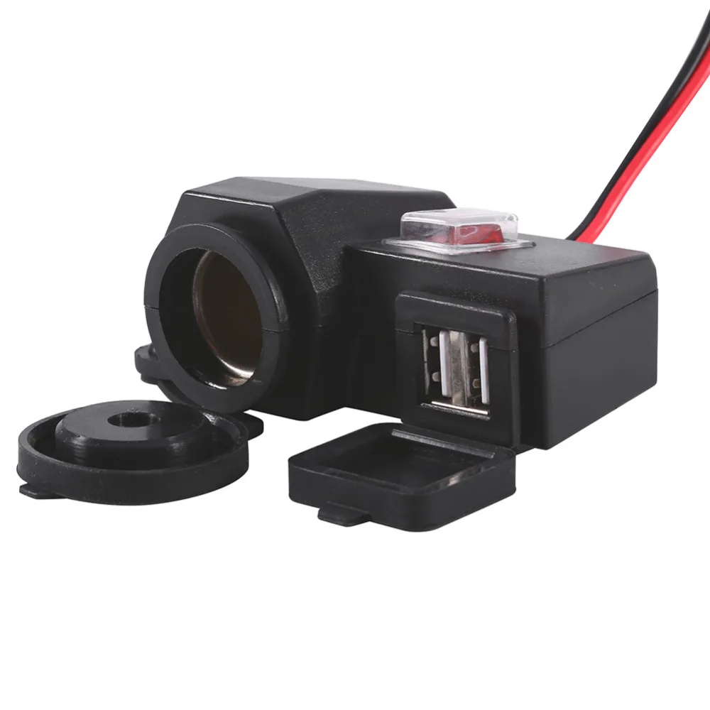 Motorcycle Power Outlet Splitter Kit For Yamaha Tenere & Super Tenere - Connect USB, GPS, Lights, Heated Grips