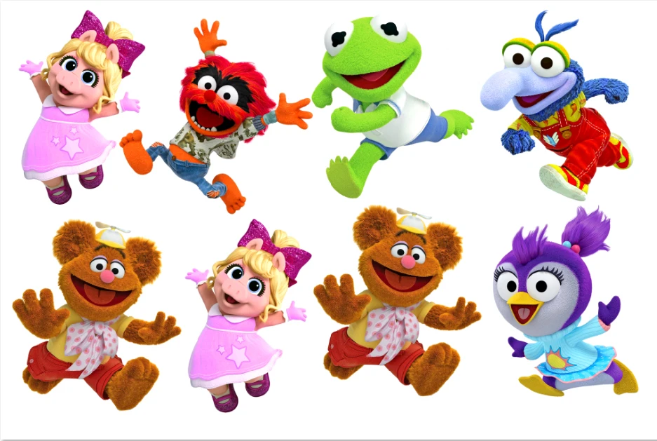 

7x5FT White Wall Muppet Babies Family Custom Photo Backgrounds Studio Backdrops Vinyl 220cm x 150cm