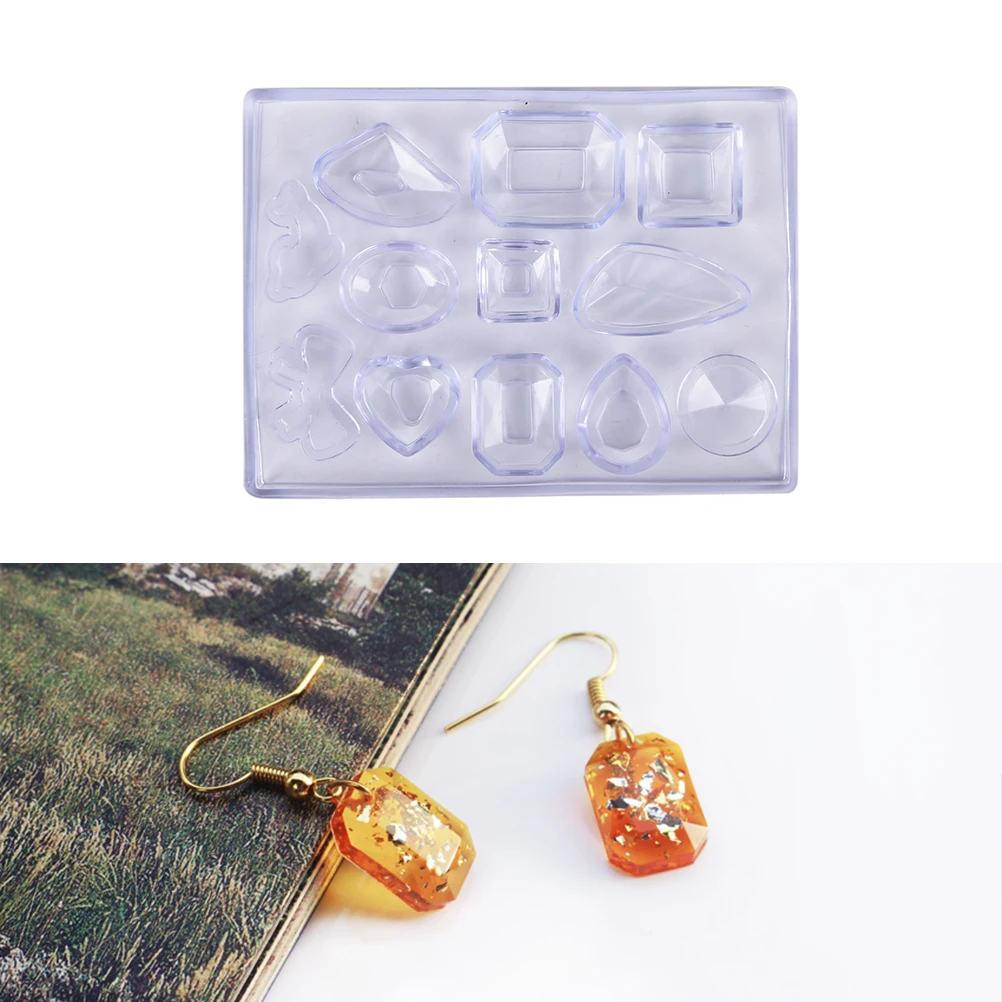 1Pc Silicone Diamond Cone Mold Making Jewelry Pendant Resin Casting Mould Handmade Craft DIY Decorative