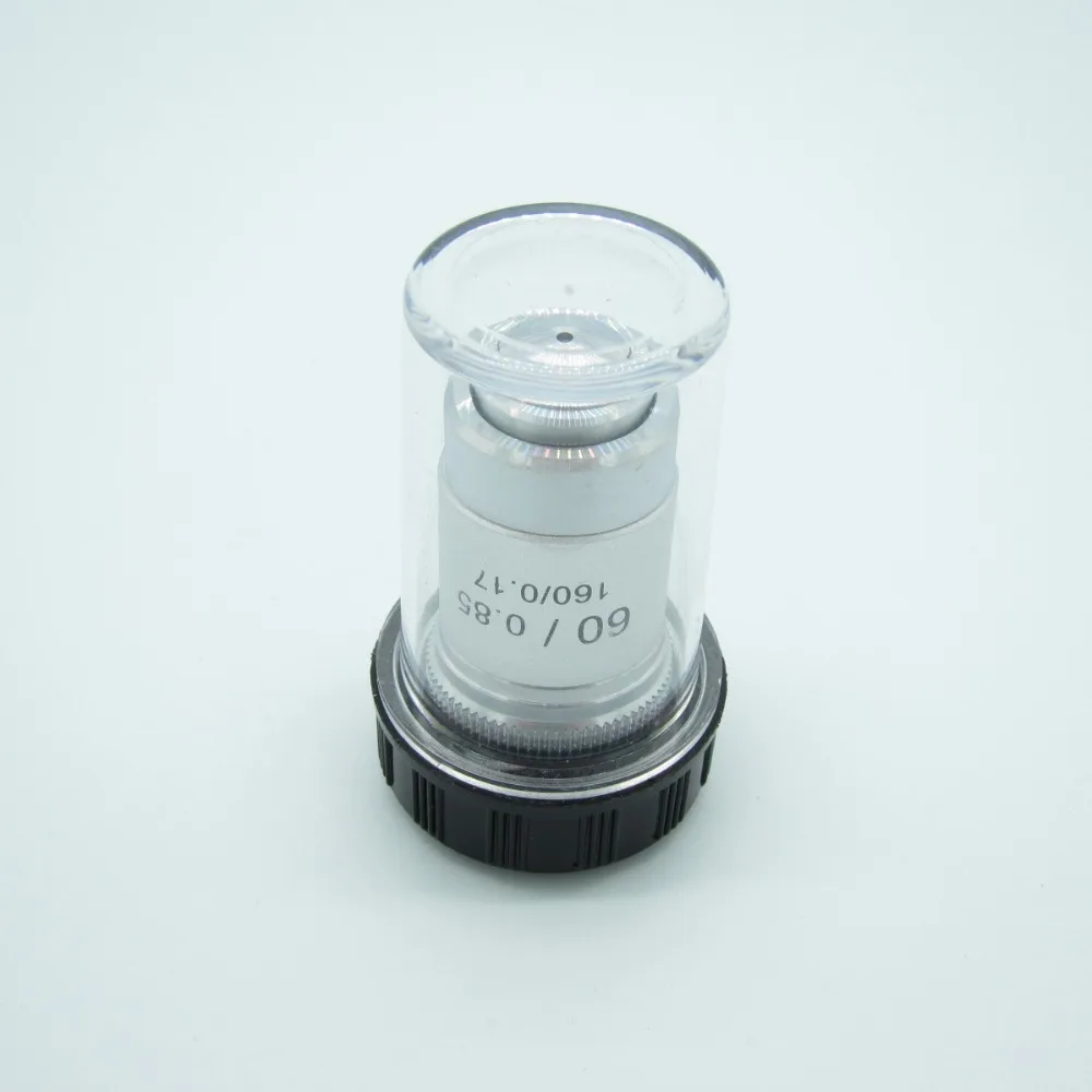 CE, 60x/0,85 мм-W/пружинный микроскоп ахроматическая линза для объектива, DIN160mm для биологического микроскопа, высокое качество