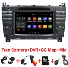7″HD 1024×600 Quad core Android 7.1 Car DVD Player for Mercedes W203 android C200 C230 C240 C320 C350 CLK W209 GPS Radio WiFi 3G