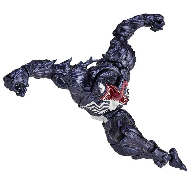 FIGMA Series NO.003 Revoltech Venom No.002 Spiderman No.001 Deadpool With Bracket PVC Action Figure Collection Model Toy 15cm (9)