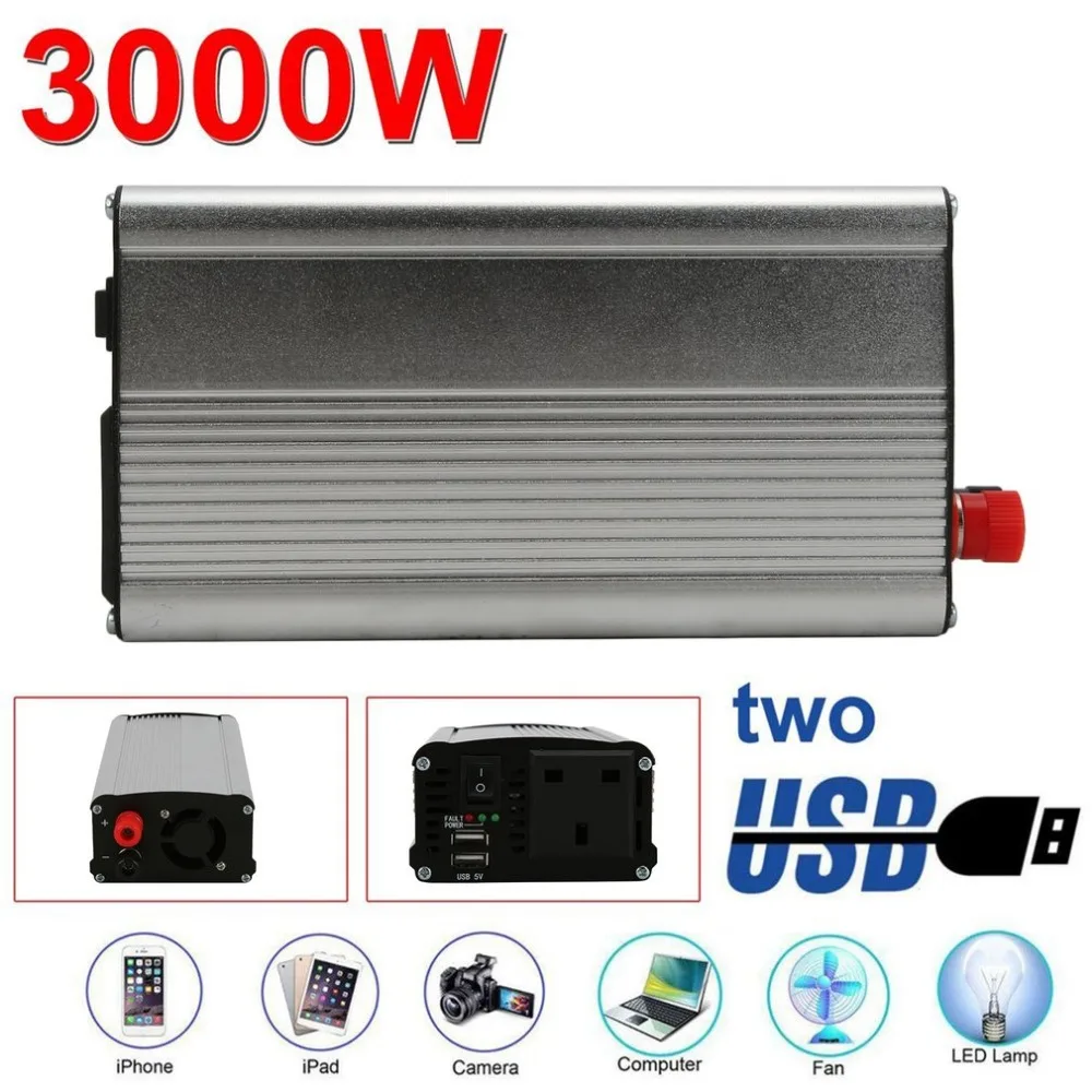 

Newest 1500W Car Power Inverter 12V/24V To 220V Modified Sine Wave Converter With USB Output Vehicle Automobile Transformer