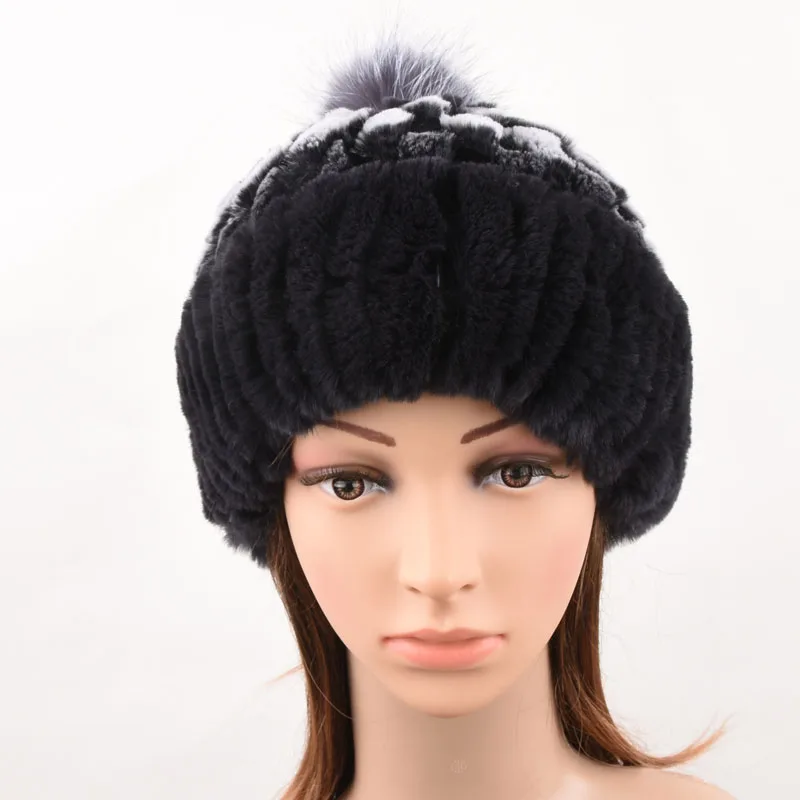 Женская Зимняя Шапка бини с помпоном|Женские Skullies и шапочки| |