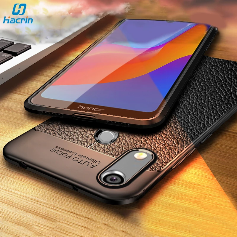 

Hacrin Case For Huawei Honor 8A Pro Case Soft Silicone Leather Pattern Shockproof Cover For Huawei Y6 2019 Y6 Prime 2019 Case