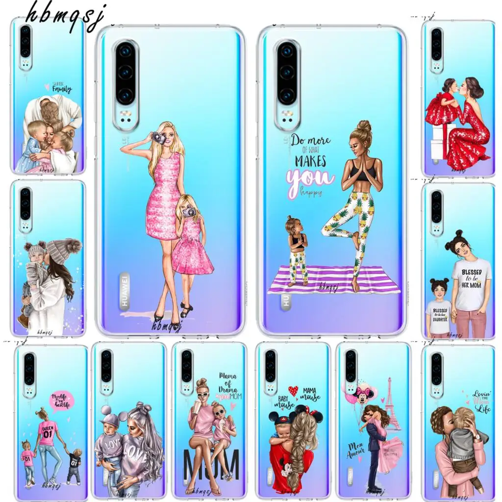 Чехол для huawei p20 pro силиконовый мягкий чехол милый с мультипликационным принтом