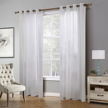 

Soild White Tulle Sheer Window Curtains For Living Room The Bedroom Modern Tulle Organza Curtains Fabric Blinds Drapes
