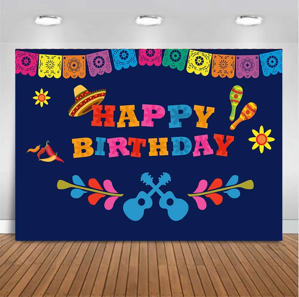 Coco Birthday Banner Party Backdrop Decoration