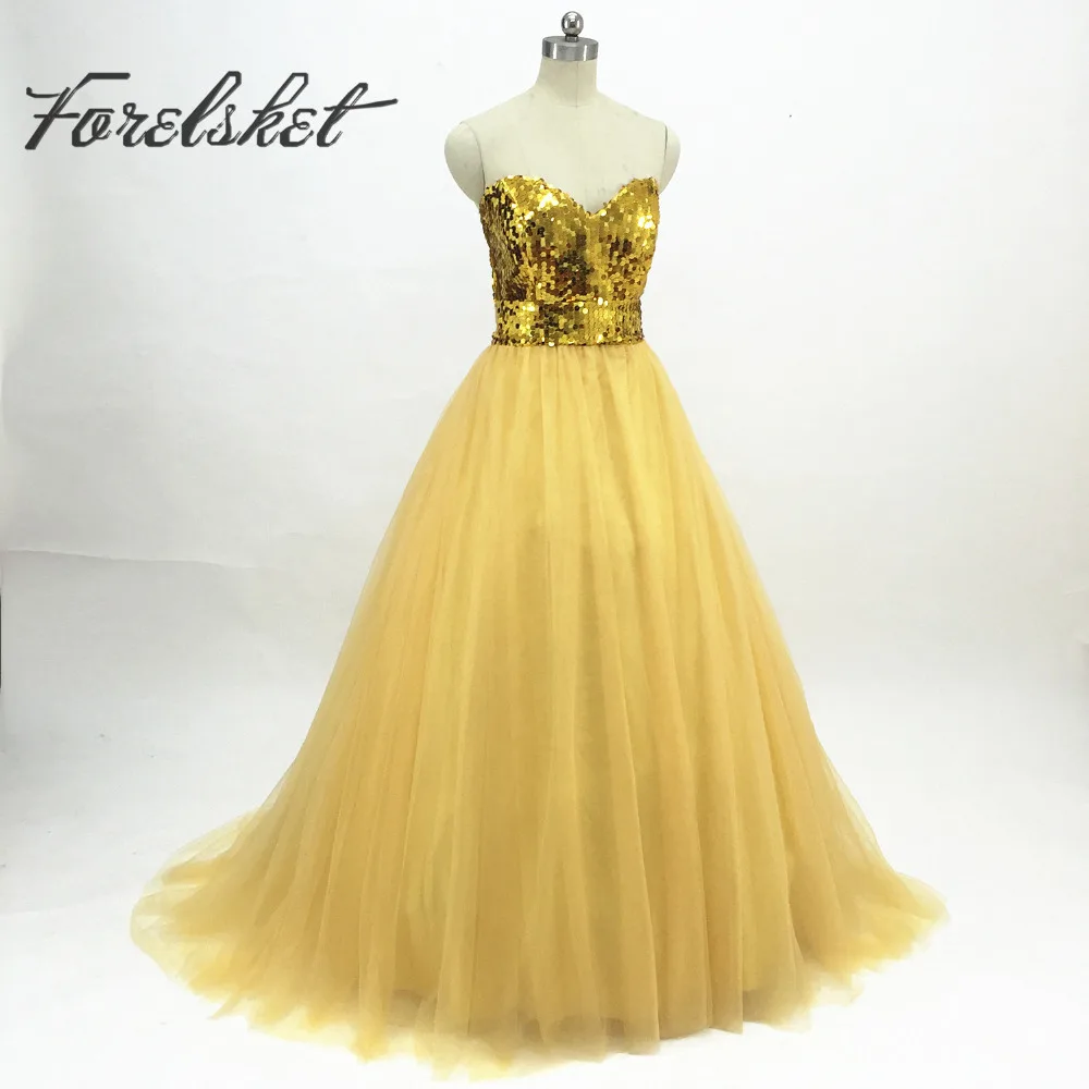 sequence ball gown