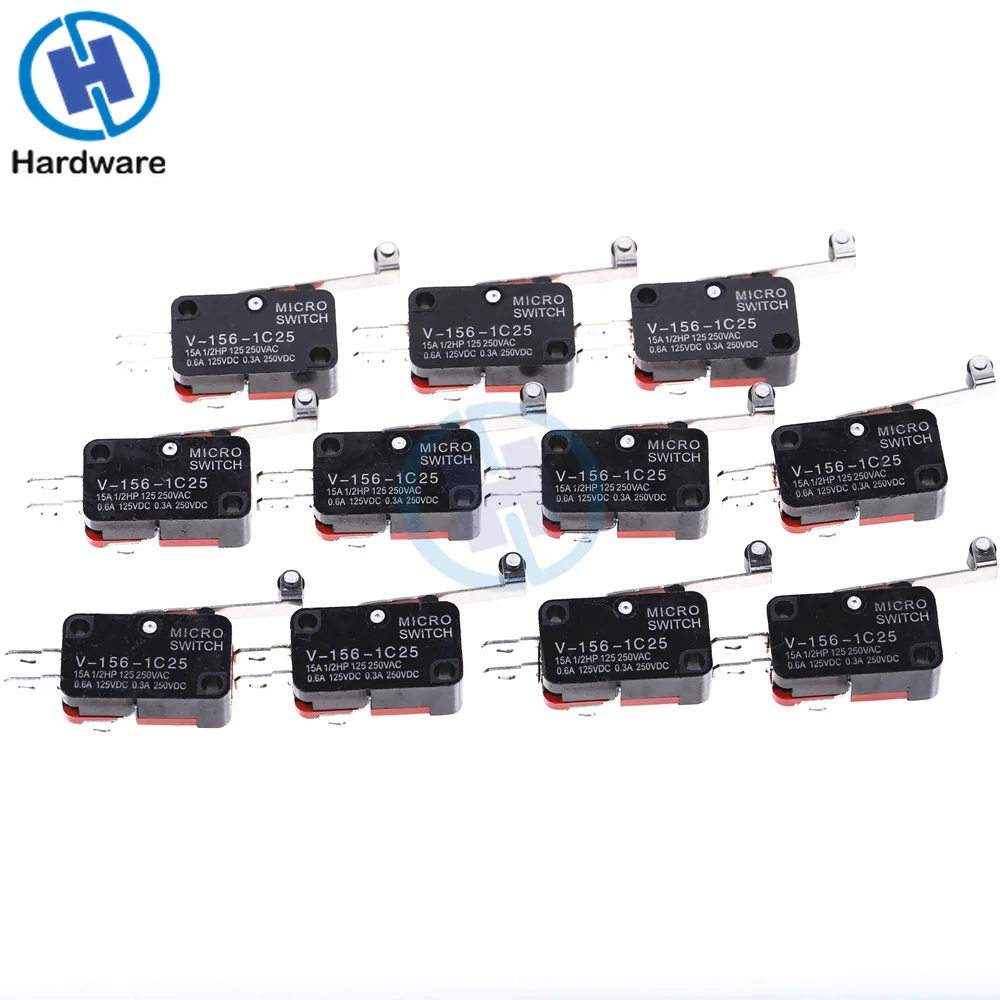 1 шт. роликовый рычаг SPDT NO/NC мгновенные микропереключатели V-156-1C25