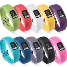 100 шт Новые Мягкие силиконовые сменные наручные часы ремешок для Garmin Vivofit3 Vivofit 4 ремешки для умных часов браслет